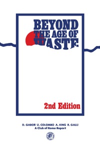 表紙画像: Beyond the Age of Waste 2nd edition 9780080273037