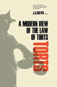 Cover image: A Modern View of the Law of Torts 9780080116402