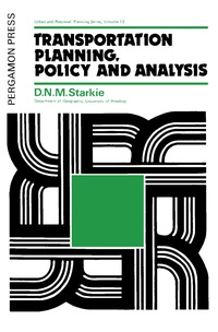 Titelbild: Transportation Planning, Policy and Analysis 9780080209098