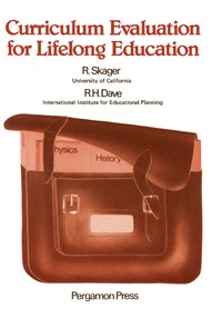 Imagen de portada: Curriculum Evaluation for Lifelong Education 9780080218168