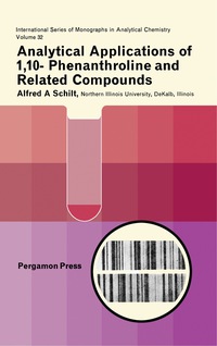 Titelbild: Analytical Applications of 1,10-Phenanthroline and Related Compounds 9780080128771