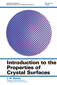 Cover image: Introduction to the Properties of Crystal Surfaces 9780080176413