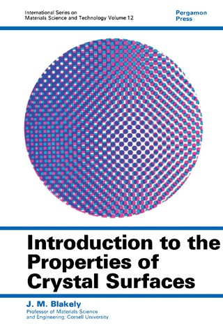 Cover image: Introduction to the Properties of Crystal Surfaces 9780080176413
