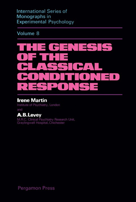 The Genesis of the Classical Conditioned Response: International Series of Monographs in Experimental Psychology - FULL INSTANT DOWNLOAD | PDF DOCX EPUB
