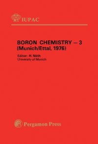 Omslagafbeelding: Boron Chemistry — 3 9780080212067