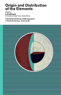 Cover image: Origin and Distribution of the Elements 9780080128351