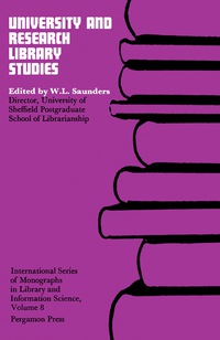 Cover image: University and Research Library Studies 9780080127262