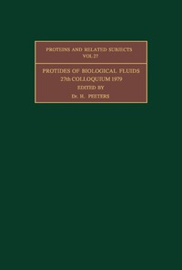 Cover image: Protides of the Biological Fluids 9780080249339