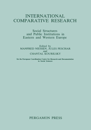 Cover image: International Comparative Research 9780080313344