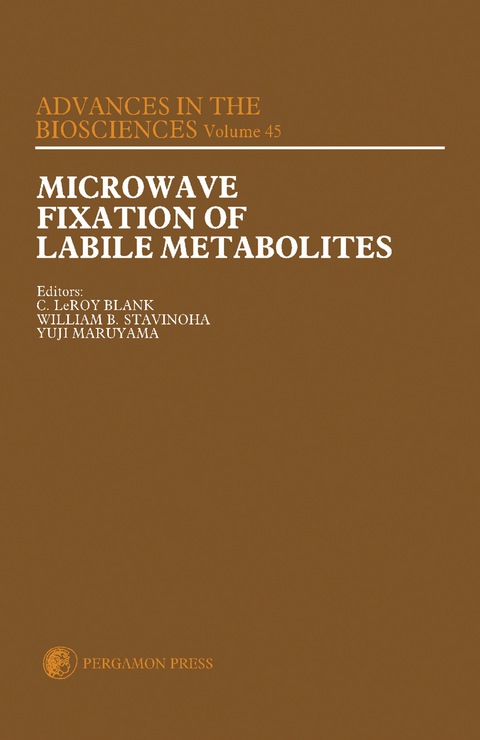 Microwave Fixation of Labile Metabolites: Proceedings of an Official Satellite Symposium of the 8th International Congress of Pharmacology Held in Tokyo, Japan, on 25 July 1981 - FULL INSTANT DOWNLOAD | PDF DOCX EPUB