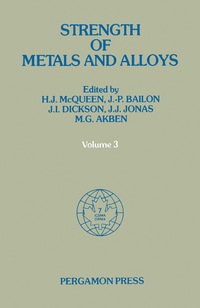 Cover image: Strength of Metals and Alloys (ICSMA 7) 9780080316406