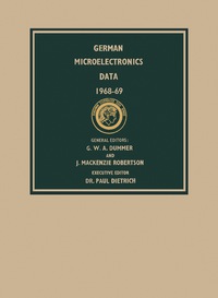 Titelbild: German Microelectronics Data 1968–69 9780080040134