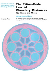 Cover image: The Titius-Bode Law of Planetary Distances 9780080167848