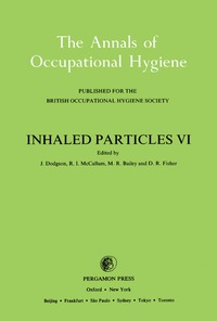 Cover image: Inhaled Particles VI 9780080341859
