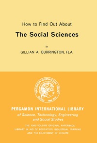 Imagen de portada: How to Find Out About the Social Sciences 9780080182896