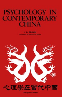 Omslagafbeelding: Psychology in Contemporary China 9780080260631
