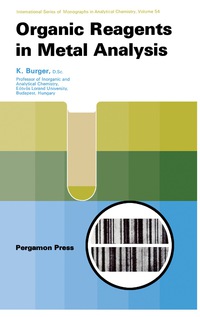 Cover image: Organic Reagents in Metal Analysis 9780080169293