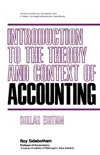 Omslagafbeelding: Introduction to the Theory and Context of Accounting 9780080175157