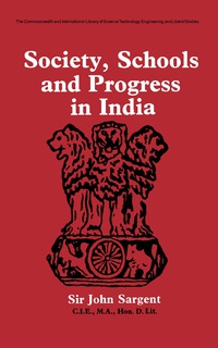 Cover image: Society, Schools and Progress in India 9780080128405