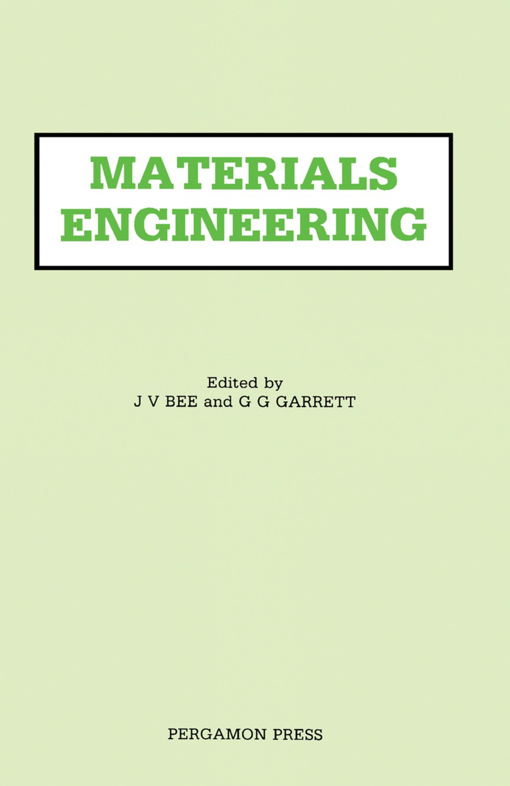 Materials Engineering (eBook)