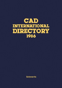 表紙画像: CAD International Directory 1986 9780408255554