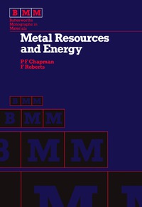 Imagen de portada: Metal Resources and Energy 9780408108010