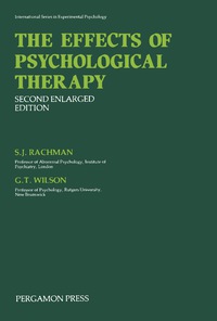 Cover image: The Effects of Psychological Therapy 2nd edition 9780080246758