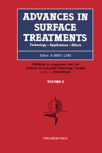Cover image: Advances in Surface Treatments 9780080349237