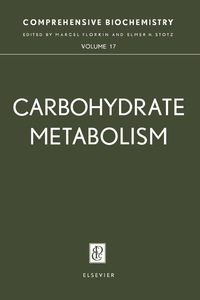 صورة الغلاف: Carbohydrate Metabolism 9780444406958