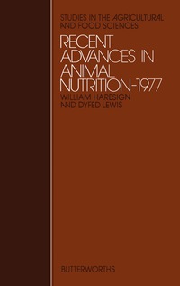 Immagine di copertina: Recent Advances in Animal Nutrition – 1977 9780408710107