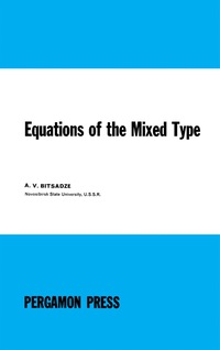 Cover image: Equations of the Mixed Type 9780080100142