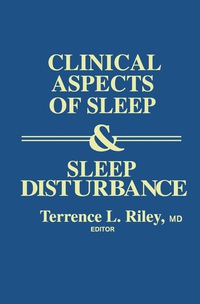 Omslagafbeelding: Clinical Aspects of Sleep and Sleep Disturbance 9780409950717