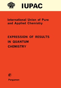 Immagine di copertina: Expression of Results in Quantum Chemistry 9780080223674