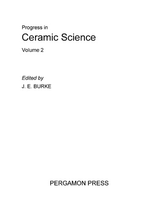 Omslagafbeelding: Progress in Ceramic Science 9780080096001