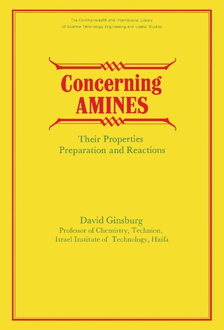 Cover image: Concerning Amines 9780080119120