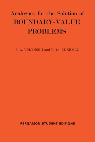 Cover image: Analogues for the Solution of Boundary-Value Problems 9780080138046