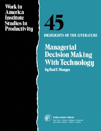 Imagen de portada: Managerial Decision Making with Technology 9780080295176