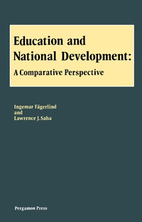 Cover image: Education and National Development 9780080302027