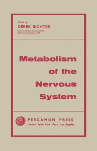 Titelbild: Metabolism of the Nervous System 9780080090627