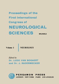 Titelbild: Sixth International Congress of Neurology 9780080092621