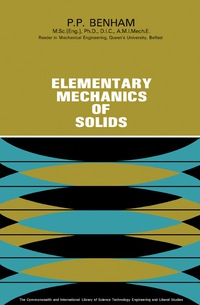 Titelbild: Elementary Mechanics of Solids 9780080112169