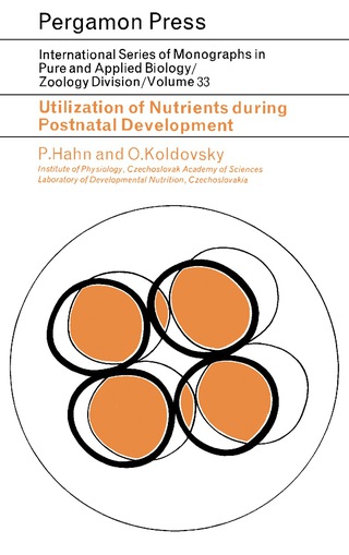 Cover image: Utilization of Nutrients During Postnatal Development 9780080119397