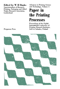 صورة الغلاف: Paper in the Printing Processes 9780080122892