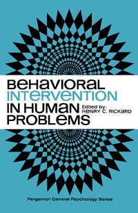 صورة الغلاف: Behavioral Intervention in Human Problems 9780080163277