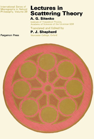 صورة الغلاف: Lectures in Scattering Theory 9780080165745