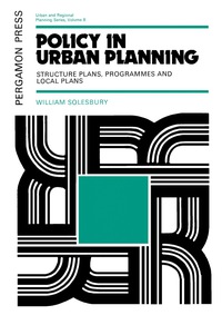 Cover image: Policy in Urban Planning 9780080177588