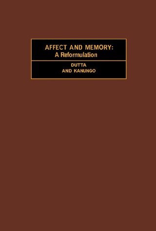Titelbild: Affect and Memory 9780080182704