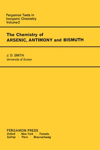 صورة الغلاف: The Chemistry of Arsenic, Antimony and Bismuth 9780080187785