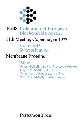 Cover image: Membrane Proteins 9780080226262