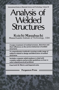 Omslagafbeelding: Analysis of Welded Structures 9780080227146